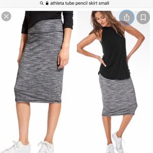 Athleta high waisted tube pencil skirt